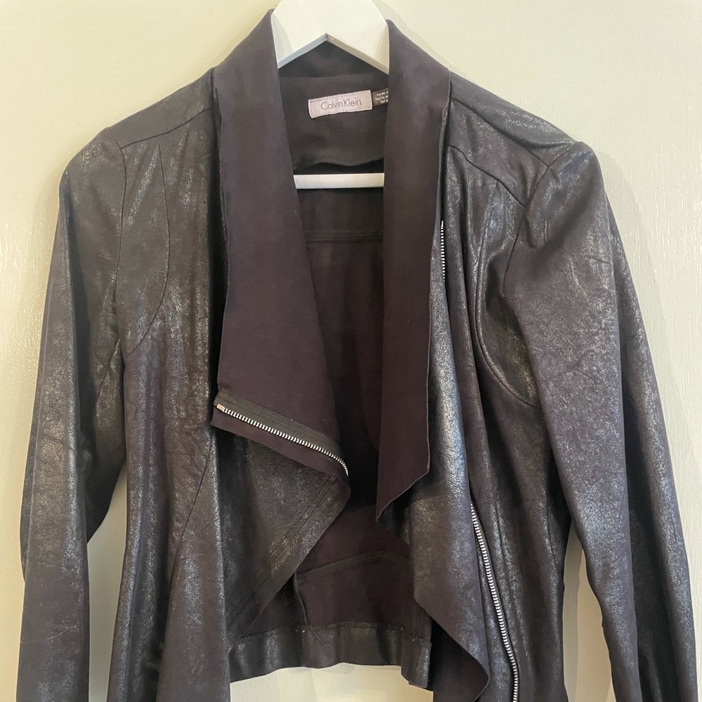Calvin Klein faux moto jacket